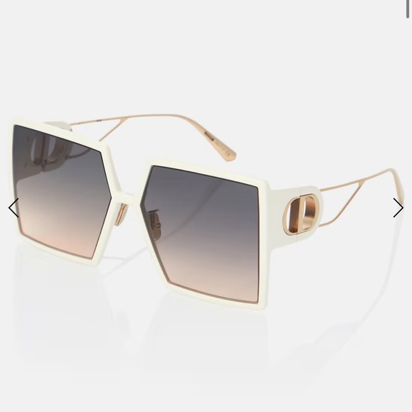 Dior 30Montaigne SU White Oversized Square Sunglasses - Picture 5 of 6